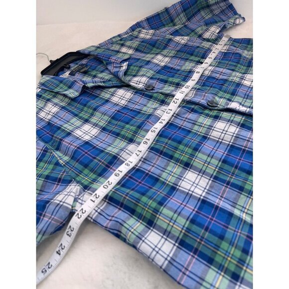 Polo Ralph Lauren Men's Size M Multicolor Plaid Short Sleeve Button-Up Shirt - Picture 3 of 11